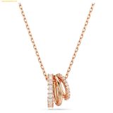  Dây Chuyền, Vòng Cổ Swarovski Hyperbola pendant Mixed cuts, White, Rose gold-tone plated 5701494 