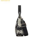  Túi Đeo Vai MLB Argyle Monogram Strap Hobo Bag New York Yankees - Đen xám 3ABQS072N-50BKS 