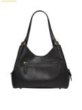  Túi Đeo Vai Coach Lori Soft Pebble Leather Shoulder Bag Black C4824 