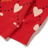  Áo Sweat MLB Heart-patterned oversized man-to-man B (Red) 3AMTH0124-43RDS 