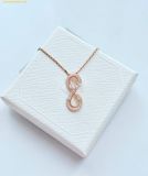  Dây Chuyền Swarovski Hyperbola pendant Infinity, White, 18K rose gold finish 5677623 