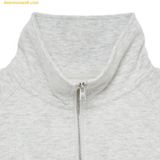  Áo Half-zip MLB Women's Medium Logo Crop Half-Zip Man-to-Man BOS L.Sand 3FMTB0731-43MGL 