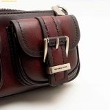  Túi Đeo Vai Michael Kors Zoe Small Burnished Leather Pochette Oxblood 32F5TZCU1O 