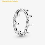  Nhẫn PANDORA White Sparkling Crown Ring silver 