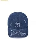  Mũ Lưỡi Trai MLB Vintage Destroyed Denim Unstructured Ball Cap New York Yankees 3ACPV195N-50NYL Navy 