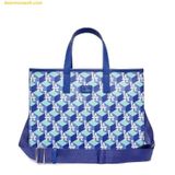  Túi Tote Vuông MLB Cube Monogram Medium Tote Bag LA Dodgers Blue 