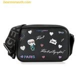  Túi Đeo Chéo Karl Lagerfeld Paris Maybelle Crossbody Bag Màu Đen 