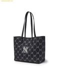  Túi Tote MLB Diamond Monogram Jacquard Tote Bag New York Yankees 3AORMJ16N-50BKS - Đen 