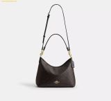  Túi Xách Coach Laurel Shoulder Bag In Signature Canvas CV975 Đen Logo 