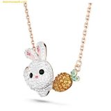  Dây Chuyền Swarovski Zodiac Rabbit Necklace Rabbit And Carrot, Multicolored, Rose Gold-Tone Plated 5647971 