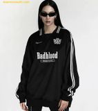  Áo Sweat BADBLOOD Velvet Long Sleeve Sweatshirt Black - w-sweatshirt22-097 