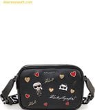  Túi Đeo Chéo Karl Lagerfeld Paris Maybelle Camera Crossbody Eyes Leather In Black LH2EU9BJ 