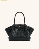  Túi Xách JW PEI Hana Medium Weave Texture Tote Bag Màu Đen 