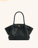  Túi Xách JW PEI Hana Medium Weave Texture Tote Bag Màu Đen 