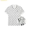 Áo Polo MLB Classic Monogram Full-Panel Pattern Collar T-Shirt NY (Ivory) 3APQM0443-50IVS