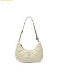  Túi Đeo Vai MLB Basic Quilted PU Hobo Bag Boston Red Sox Cream 3ABQBQ16N-43CRS 