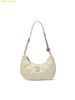 Túi Đeo Vai MLB Basic Quilted PU Hobo Bag Boston Red Sox Cream 3ABQBQ16N-43CRS