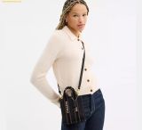  Túi Đeo Chéo Coach Smith Mini Tote Bag Black Multi CCF80 