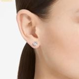  Bông Tai, Khuyên Tai Swarovski Stilla stud earrings Round cut, White, Rhodium plated 5636712 
