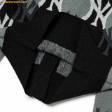  Áo Khoác Cardigan MLB Argyle Monogram Crop Cardigan New York Yankees 3FKCY0124-50BKS Màu Đen Xám 