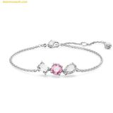  Lắc tay Swarovski Mesmera bracelet, Mixed cuts, Pink, Rhodium plated 5668361 