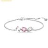  Lắc tay Swarovski Mesmera bracelet, Mixed cuts, Pink, Rhodium plated 5668361 