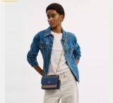  Túi Đeo Chéo Coach Mini Klare Crossbody Bag In Signature Canvas Deep Blue Tan CBR07 
