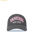  Mũ Lưỡi Trai MLB Hip Street Lettering Structure Ball Cap New York Yankees 3ACPV285N-50CGS Xám 