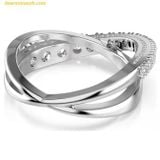  Nhẫn Swarovski Hyperbola ring Mixed cuts, White, Silver-tone finish 5714952 