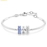  Vòng Tay, Lắc Tay SWAROVSKI  Connexus bracelet Mixed cuts, Love is around, Blue, Rhodium plated 5690039 