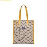  Túi Tote MLB Mono Diamond Jackquard Tote Bag New York Yankees Beige 3AORM012N-50BGS 