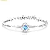  Vòng Tay, Lắc Tay Swarovski Una bangle Clover - 5642922 - Blue 
