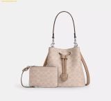  Túi Đeo Chéo Coach Rowan Bucket Bag In Signature Canvas Taupe - CBH07 