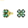  Bông Tai, Khuyên Tai Swarovski Idyllia stud earrings Clover, Green, Gold-tone plated 