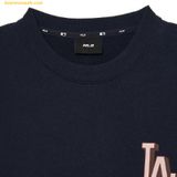  Áo Sweat MLB Monotiv Monogram Overfit Man-to-Man LA (D.Navy) 3AMTM0934-07NYD 
