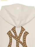  Áo Hoodie MLB Classic Monogram Big Luxe Overfit Hoodie New York Yankees (D.Cream) 3AHDM0144-50CRD 