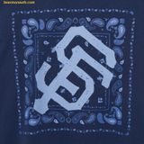  Áo Phông MLB Paisley Big Logo One-Point Short-Sleeve T-Shirt SF (Navy) 3ATSI0133-14NYS 