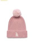 Mũ Len MLB Daily Pom Pom Beanie LA Dodgers 3ABNB1556-07PKL Hồng 