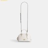  Túi Đeo Chéo Coach Lara Mini Satchel Bag Chalk CEA01 