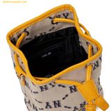  Túi Bucket MLB Dia Monogram Jacquard Mini Bucket Bag New York Yankees Beige - 3ABMS022N-50BGS 