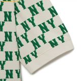  Áo Polo MLB Women's Classic Monogram Allover Pattern Carat NY (Neon Green) 3FPQM0233-50GNN 