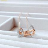  Dây Chuyền Swarovski Lifelong Bow pendant Bow, White, Mixed metal finish 5440636 