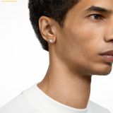  Bông Tai, Khuyên Tai Swarovski Stilla stud earrings Round cut, White, Rhodium plated 5636712 