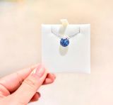  Dây Chuyền Swarovski Bella V pendant Round cut, Blue, Rhodium plated 5734232 