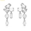  Bông Tai, Khuyên Tai Swarovski Mesmera drop earrings Mixed cuts, White, Rhodium plated 5665825 