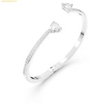  Vòng Tay Swarovski Mesmera bangle Heart, White 