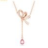 Dây Chuyền, Vòng Cổ Swarovski Volta Y pendant Bow, Pink, Rose gold-tone plated 5647569