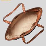  Túi Tote Michael Kors Jet Set Medium Logo Pocket Tote Bag Brown 35F3GTVT3B 