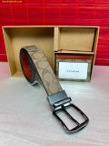  Set Ví Coach Boxed Card Case And Belt Gift Set In Colorblock Signature Canvas C8278 Nâu khaki 