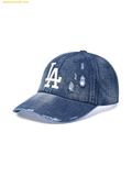  Mũ Lưỡi Trai MLB Vintage Damaged Denim Unstructured Ball Cap LA Dodgers 3ACPB195N-07BLL 